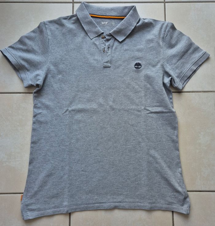 Polo gris clair Timberland - photo numéro 3