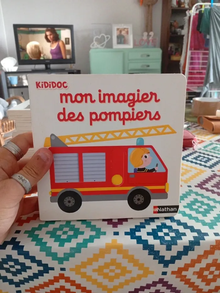Livre mon imagier des pompiers