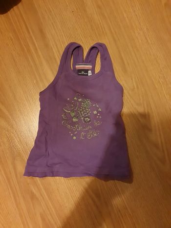 débardeur violet 5 ans sergent major