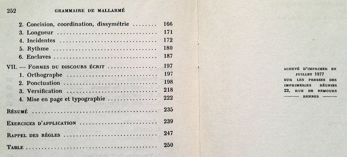 Jacques Scherer - Grammaire de Mallarmé - photo numéro 9