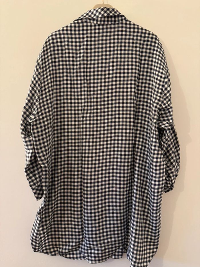 Chemise longue à carreaux Zara - photo numéro 6