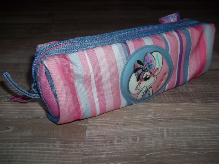 Trousse rose rayée Diddl