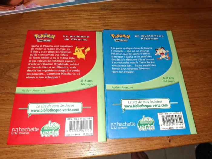Lot 2 livres bibliothèque verte Pokemon - photo numéro 2