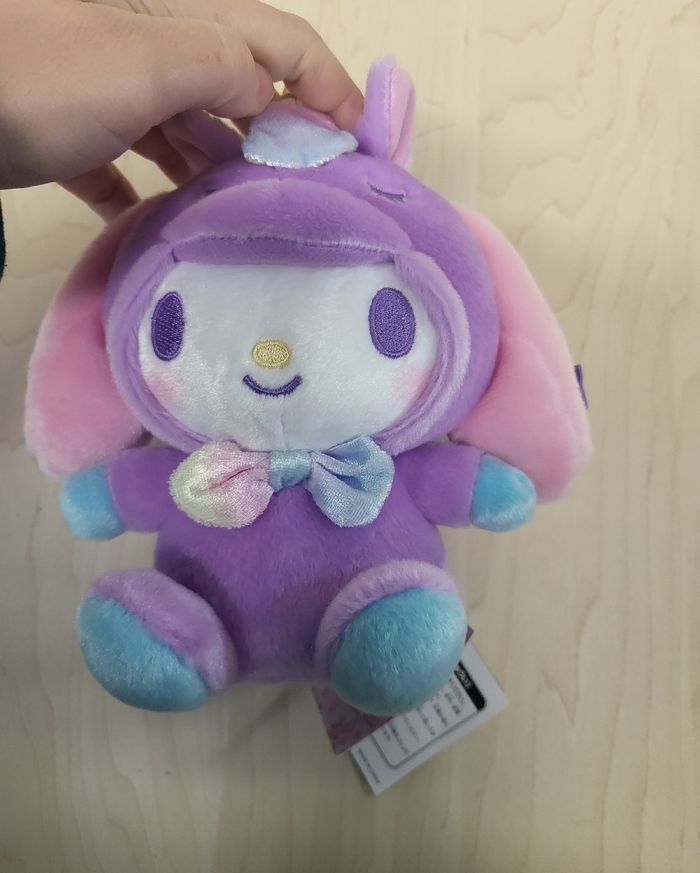 Petite peluche Sanrio My Melody Licorne violette - photo numéro 2