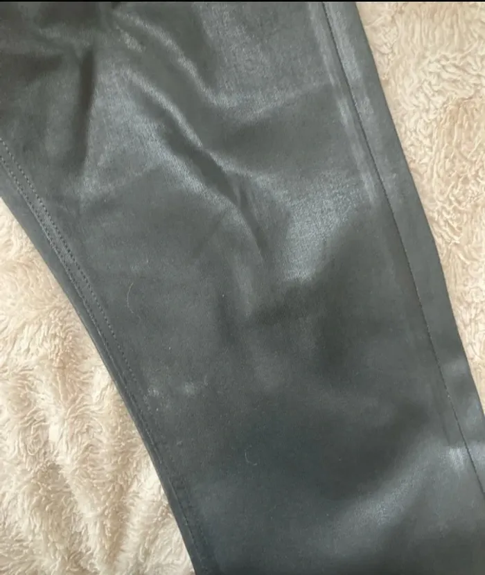 Pantalon jeans Serge blanco 42 Modèle 650 Imitation cuir - photo numéro 3