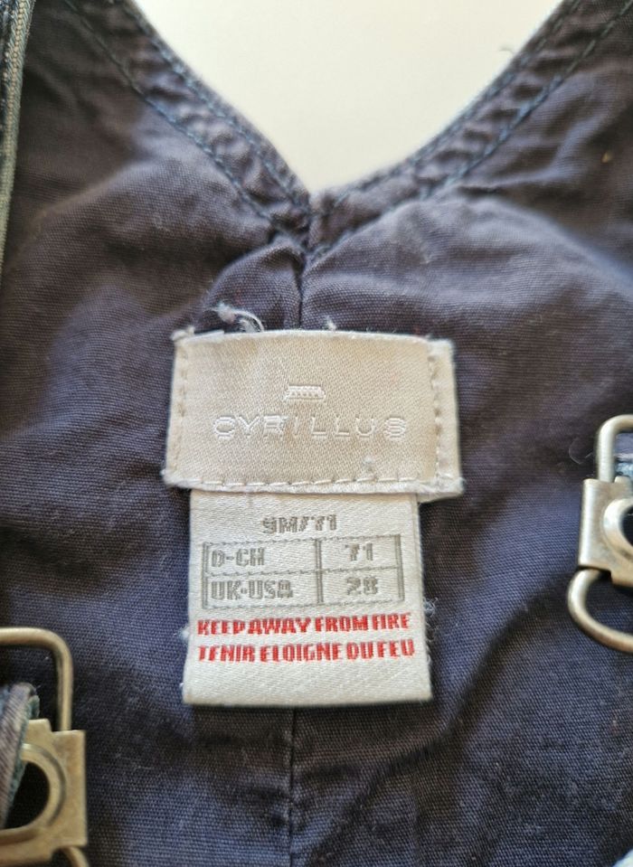 Salopette en Jeans Cyrillus 9 mois - photo numéro 3