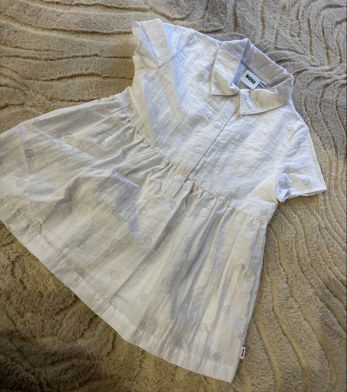 Robe blanche bébé fille Hugo Boss