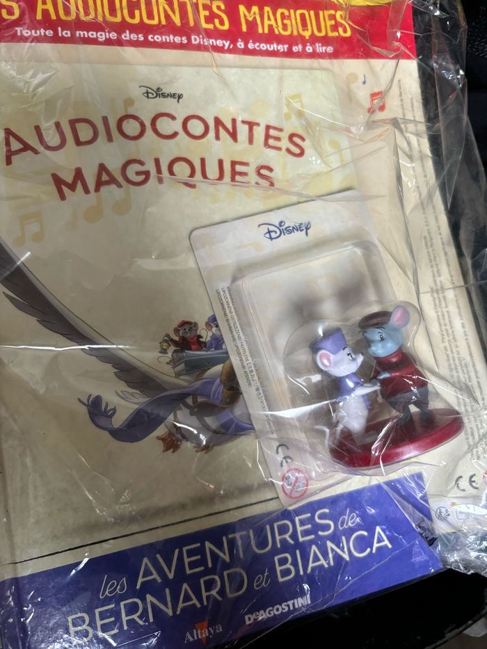 Figurine + Livre Bernard et Bianca n 32 Les Audiocontes Magiques Disney Altaya - photo numéro 2