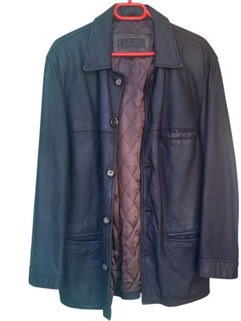 Veste en cuir homme