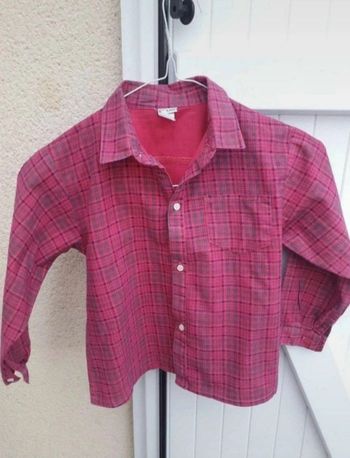 chemise carreaux  filles taille 5 ans 