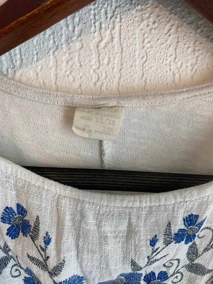 Robe Zara fleurie blanche taille 11 12 ans - photo numéro 4