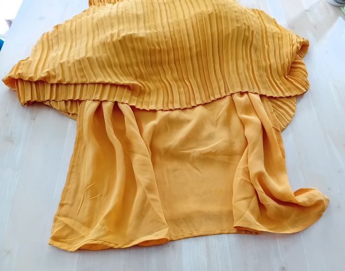 Superbe robe longue couleur jaune orange - photo numéro 5