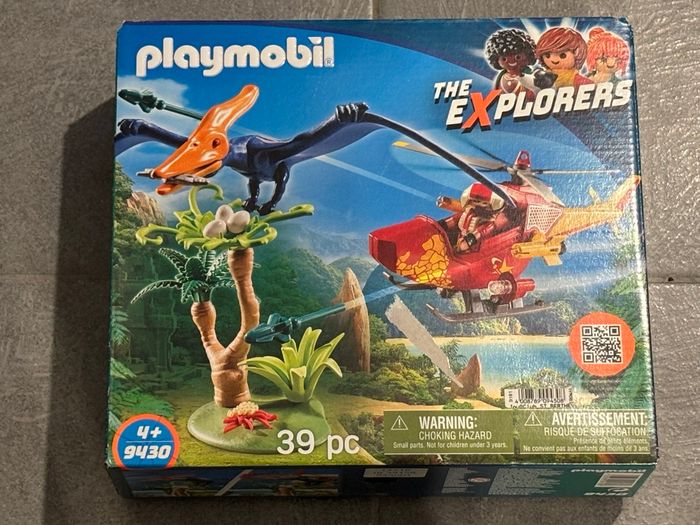 Hélicoptère et ptéranodon Playmobil 9430