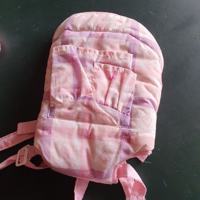 Porte bébé jouet rose - photo numéro 2