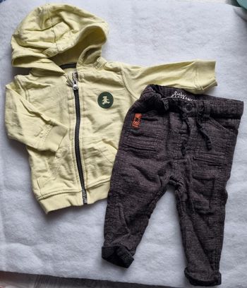 Ensemble pantalon et veste lulu castagnette 6 mois
