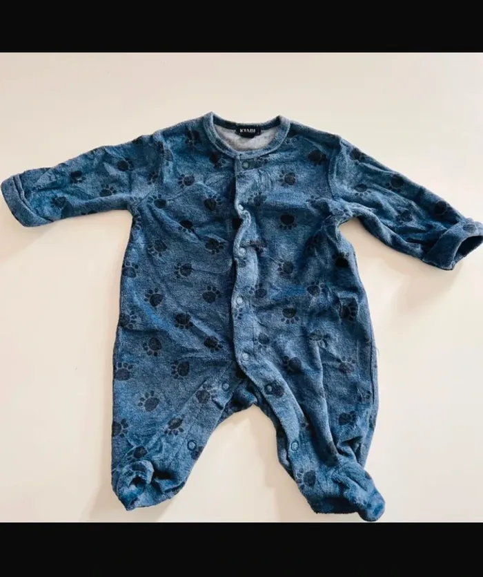 Pyjama velours marine