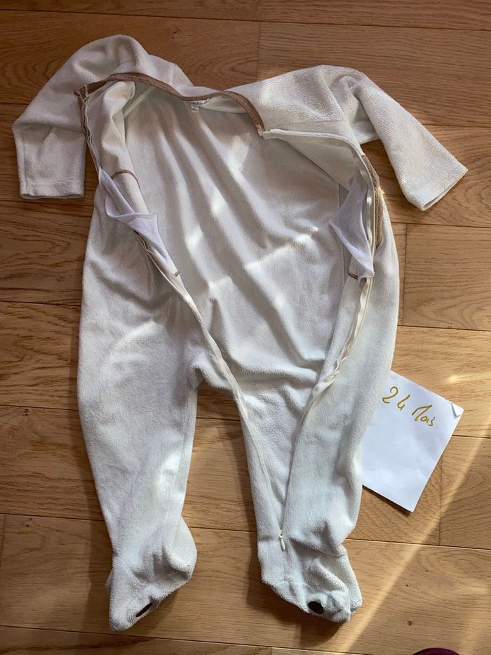 SurPyjama velours beige – Kitchoun – 24 mois - photo numéro 3