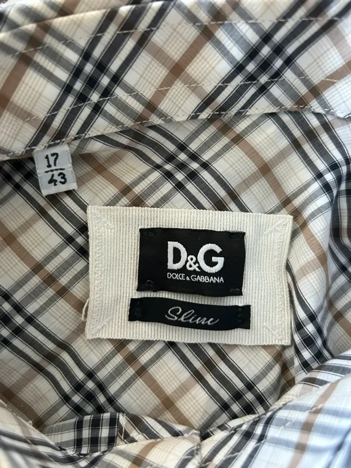 Chemise à carreaux Dolce Gabbana - photo numéro 6