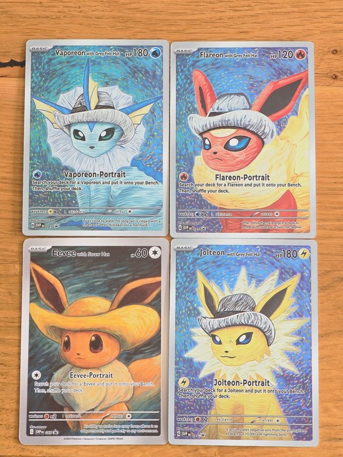 Evoli voltali pyroli aquali vangogh pokemon custom
