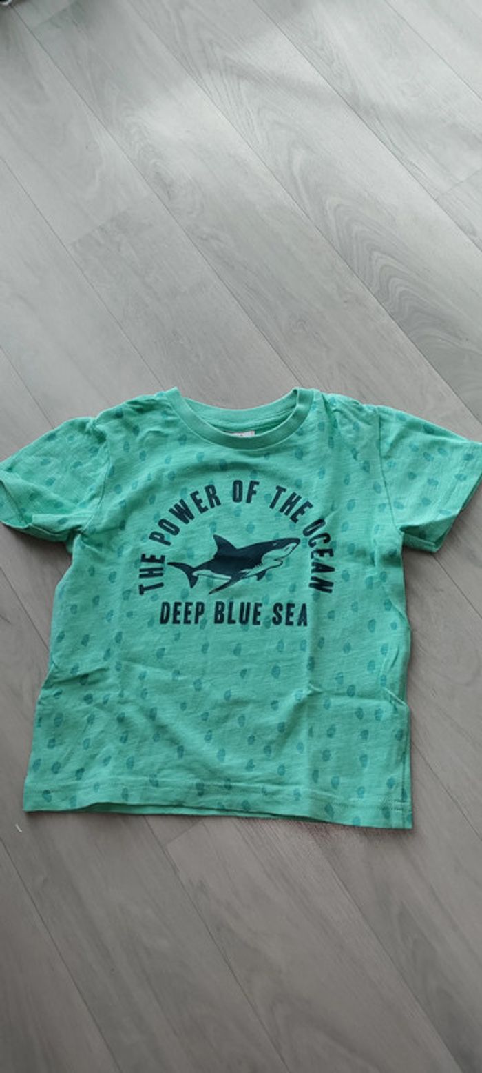 Tee shirt vert à motifs Tape à l'Oeil 2 ans 2€