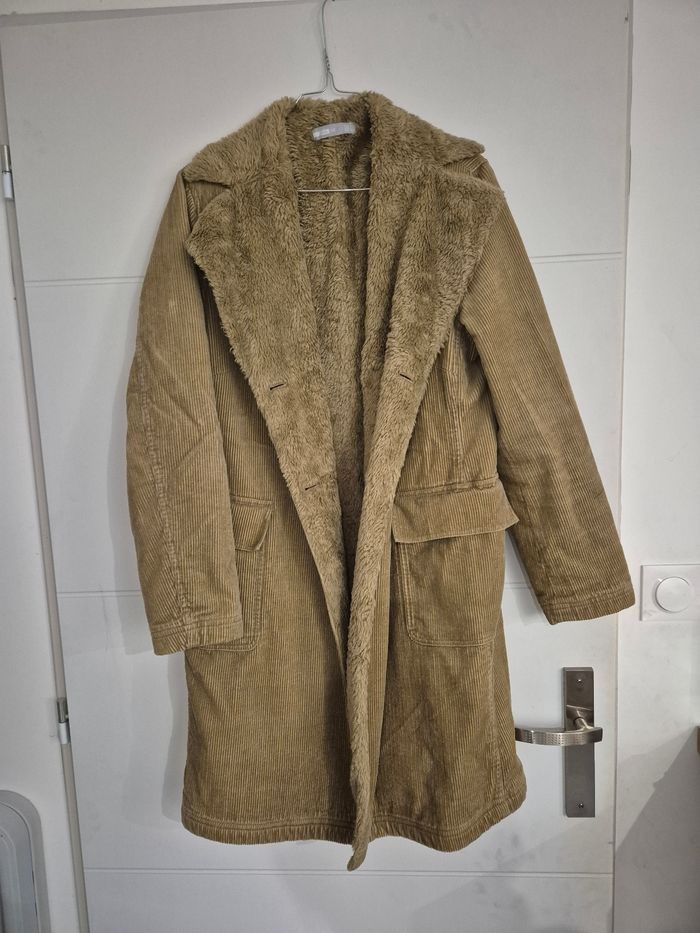 Manteau blazer fourré ZARA