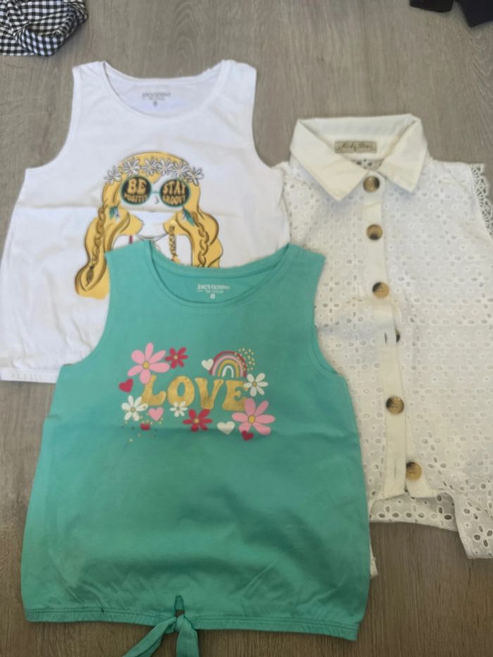 Lot de 3 hauts fille 8 ans