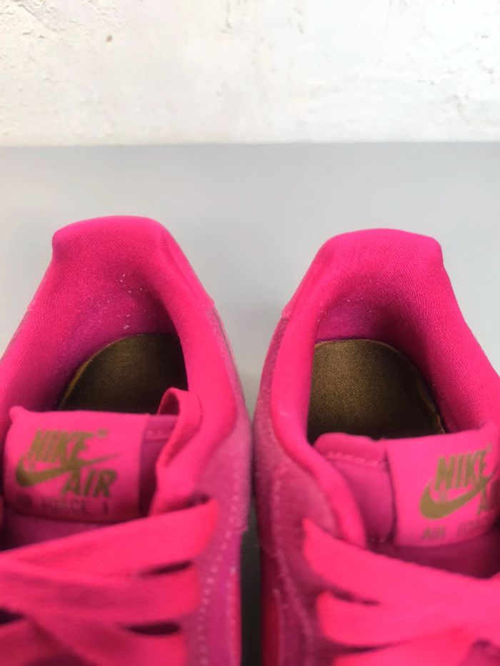 Baskets femme Nike air force one fushia rose et verte pointure 38.5 tres bon état - photo numéro 6