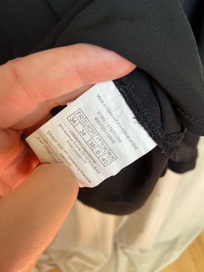 Blouse noire camaïeu - photo numéro 3
