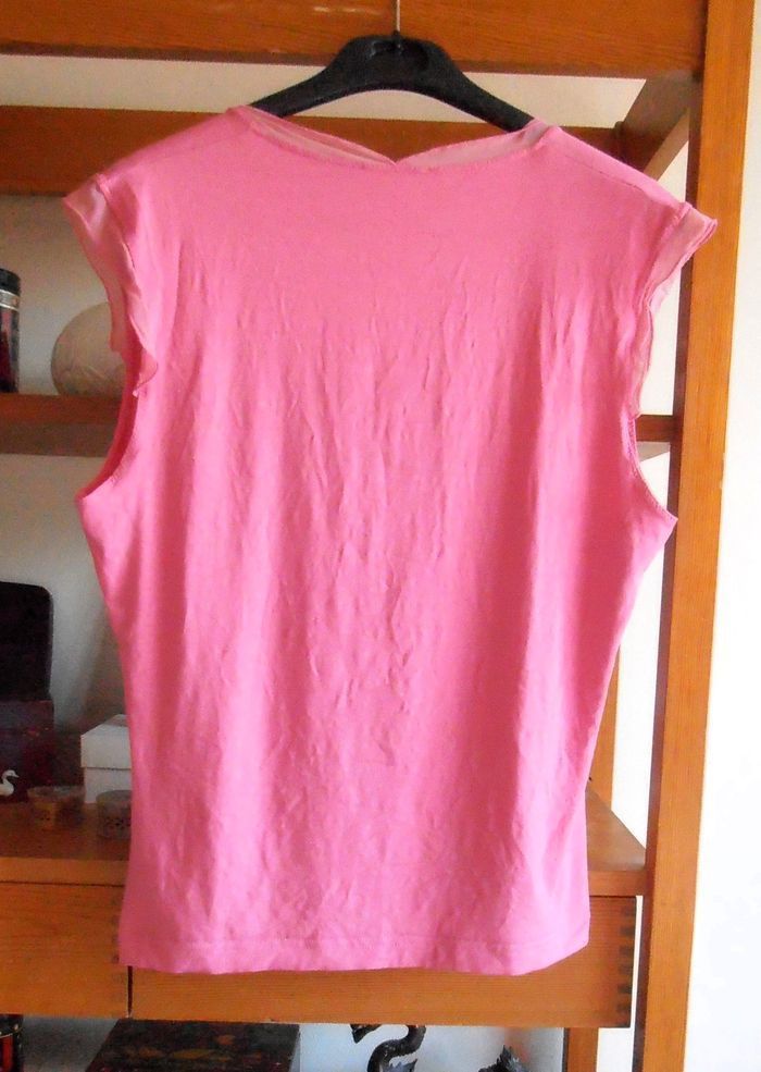 T-shirt rose femme, taille L 40, printemps, été - photo numéro 4