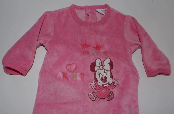 Pyjama Velours - Minnie - 3 mois - photo numéro 2