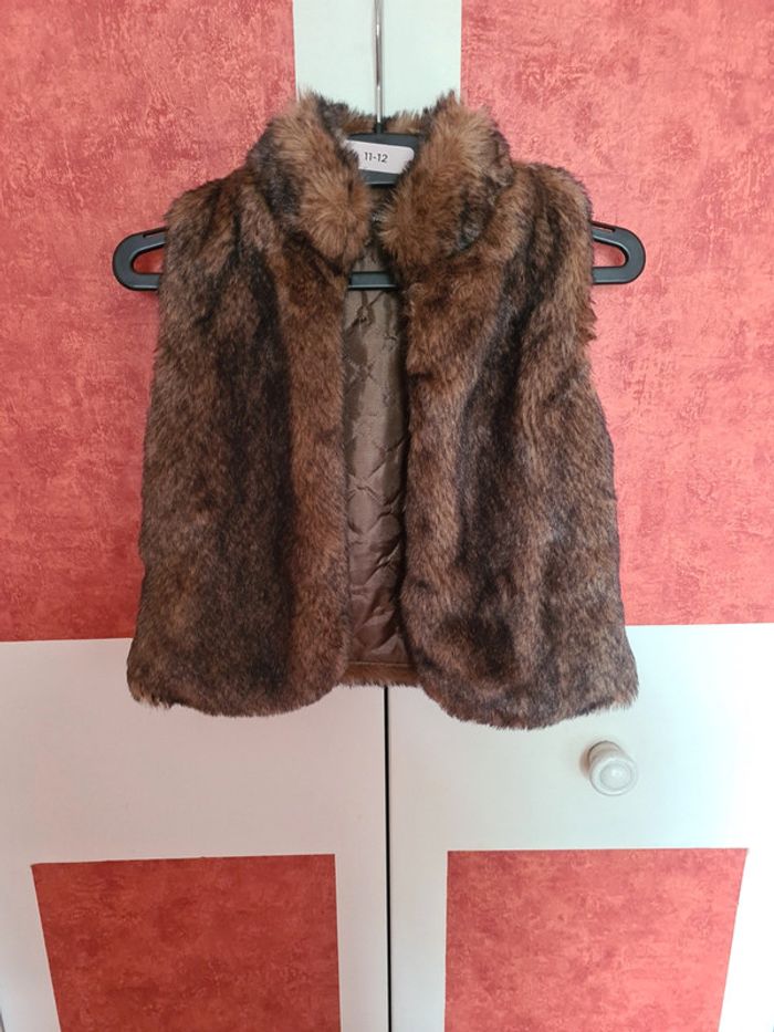 Gilet fausse fourrure
