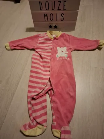 Pyjama chaud fille 12 mois
