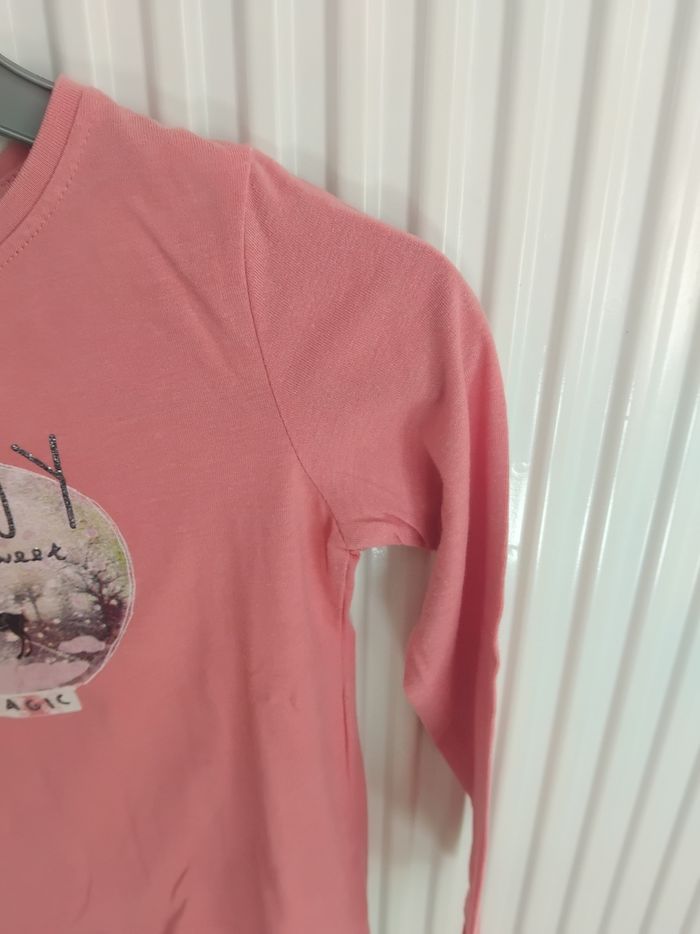 T-shirt manches longues fille 4 ans tao - photo numéro 3
