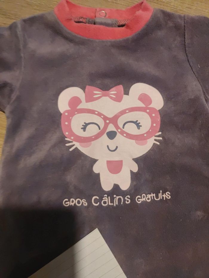 Pyjama grenouillère velours - photo numéro 2