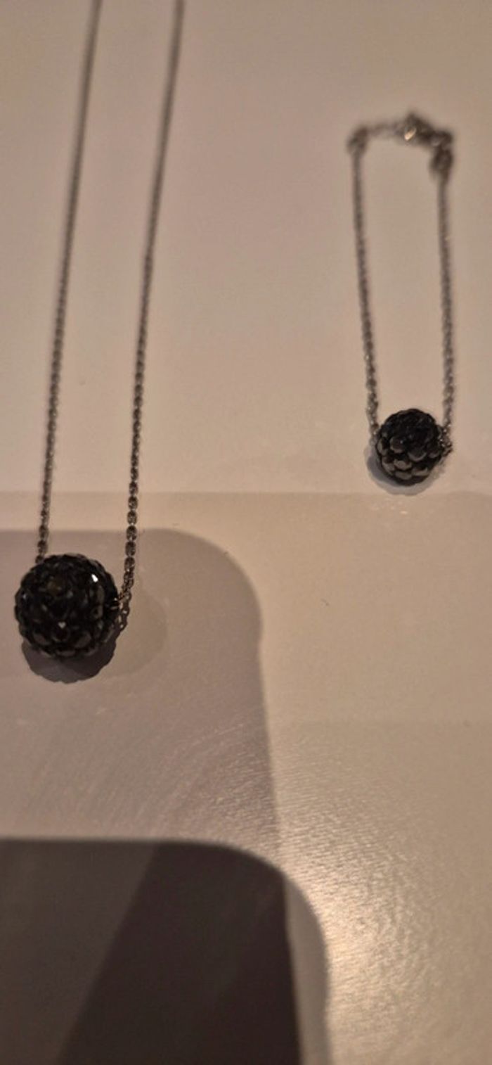 Parure bracelet + collier Agatha - photo numéro 3