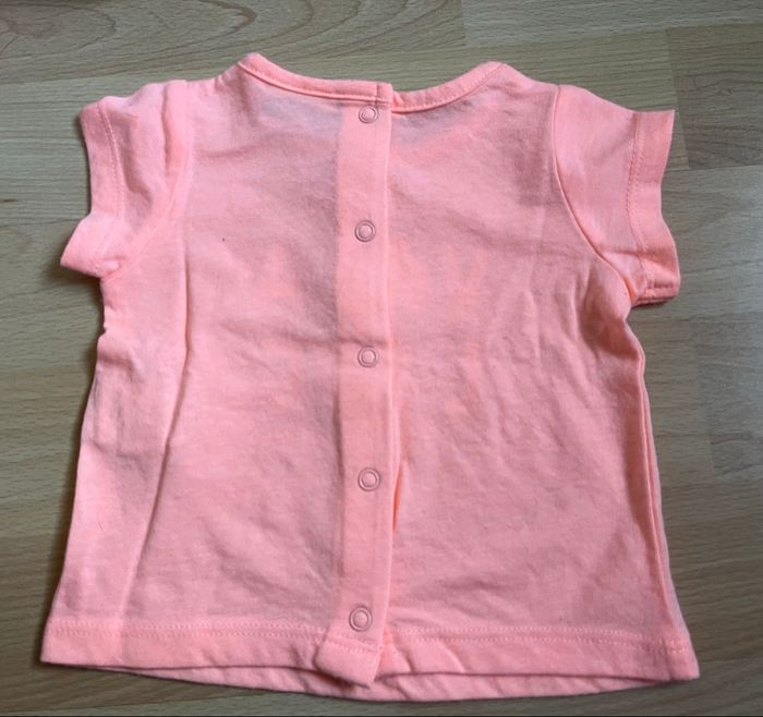 T-shirt corail « Voilà l’été » 1M - photo numéro 3
