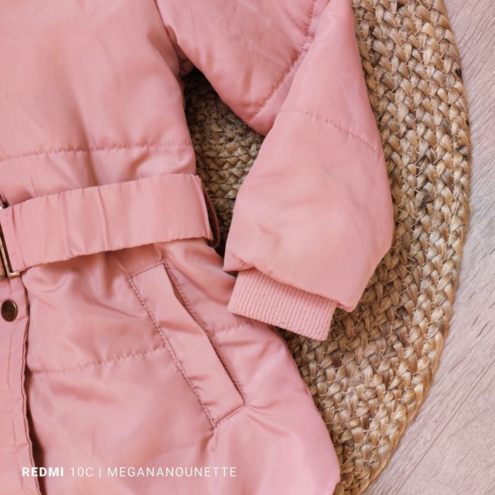 🌸 Parka Doudoune Rose Poudré – Taille 4 Ans / 104 cm – Très Bon État - photo numéro 4