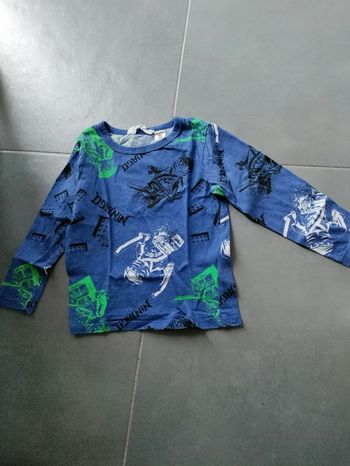 Tee shirt manches longues H&M 2-4 ans 1€