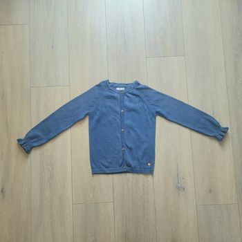 Très joli gilet bleu. Fille 8 ans. Marque Lulu castagnette