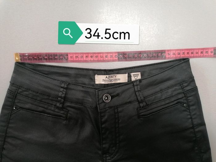 Pantalon noir effet simili Azerty 36 - photo numéro 12