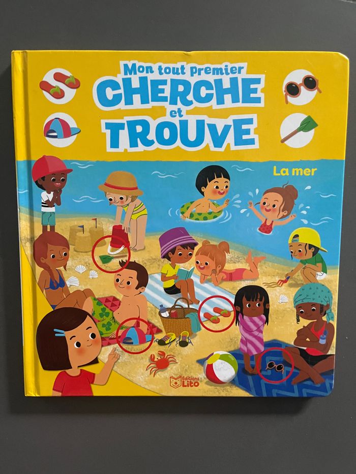 Livre enfant mon tout premier cherche et trouve  la mer