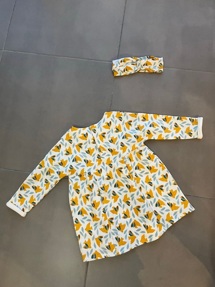 Ensemble fille robe pantalon bandeau  18 mois - photo numéro 3