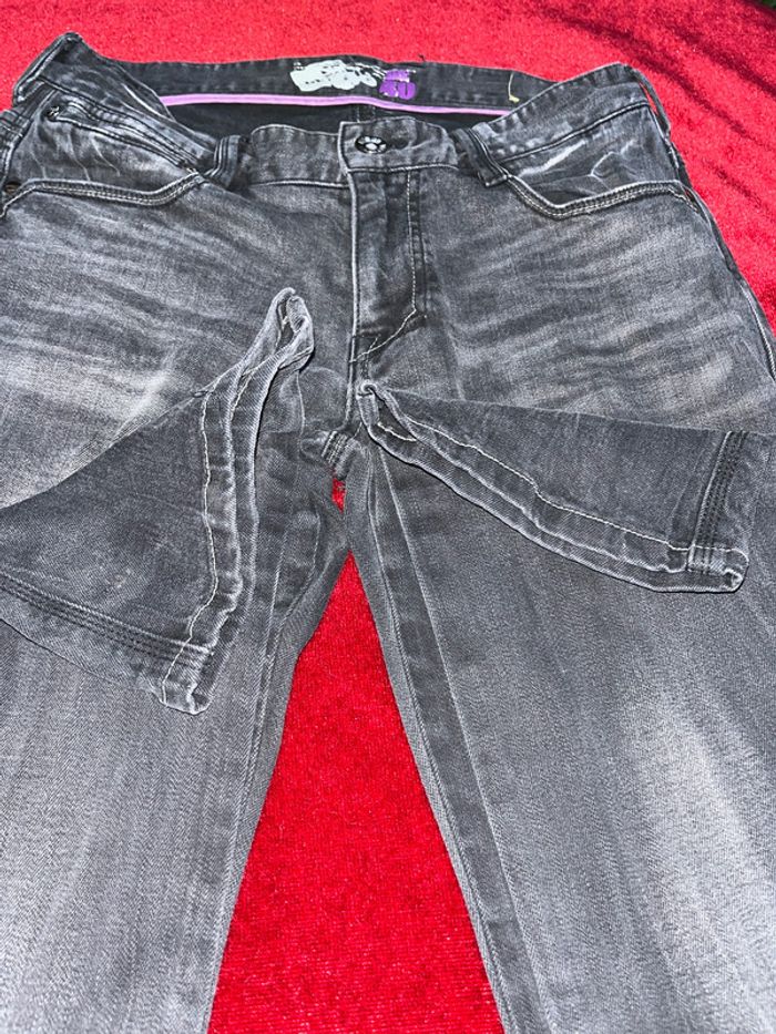 Lot de 4 jeans noir T 40 avec élasthanne - photo numéro 14