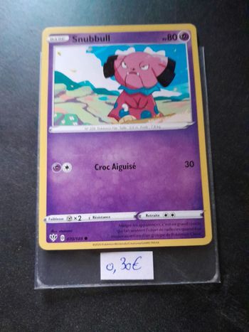 Carte Pokémon Snubbull 70/189
