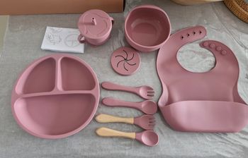 Set vaisselle silicone bébé