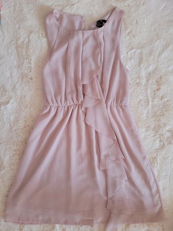 Robe vieux rose voile 36 h & m