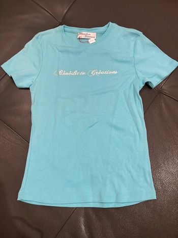T-shirt taille unique turquoise