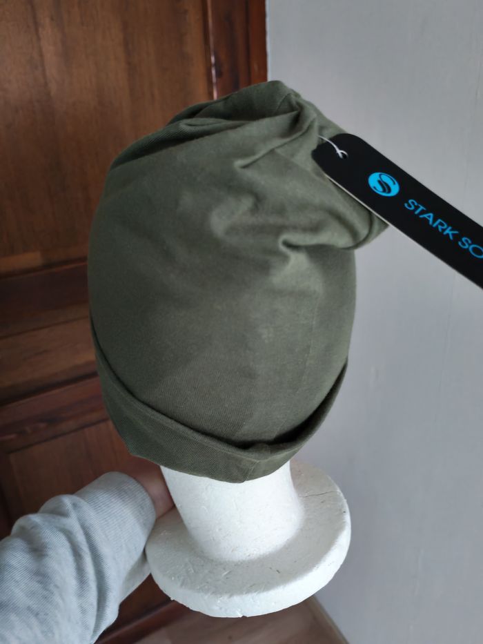 Bonnet vert kaki en coton neuf Stark Soul - photo numéro 3
