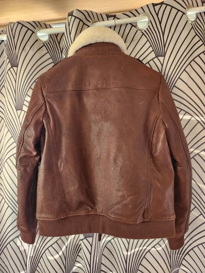 Veste en cuir Superdry - photo numéro 5