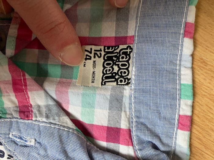 Chemise manches courtes 12 mois - photo numéro 2